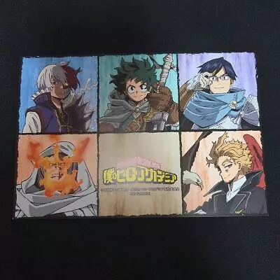 My Hero Academia Toho Mail Order Purchase Bonus Postcard Illustration Sheet Japa • $40.82