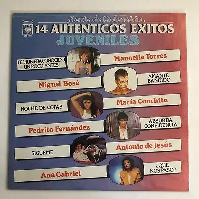 14 Autenticos Exitos Juveniles Feat Miguel Bose Ana Gabriel 1985 Mexican Lp • $11.99