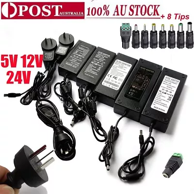 12V 5V 24V  1A-10A Adapter Charger Regulated Power Supply LED Strip Light Camera • $12.34