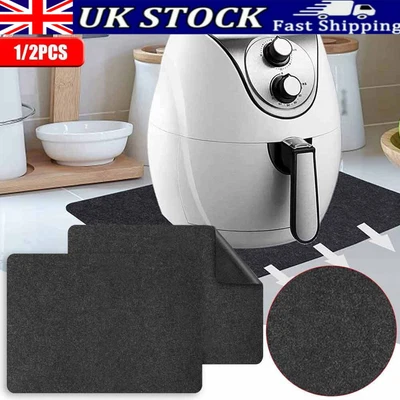 £6.99 • Buy 2Pcs Heat Resistant Mat For Air Fryer, Non Slip Proof With Kitchen...