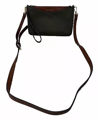 Nanette Lepore Crossbody Bag Clutch Very Nice Wristlet Strap Green And Brown • $18.99