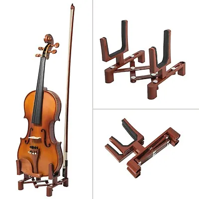 New High Quality Lightweight Adjustable Violin Viola Stand Burgundy Color • $15.99