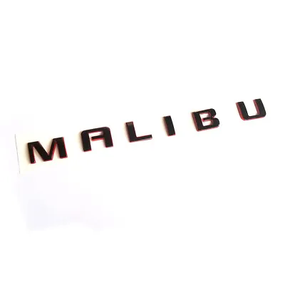 1x GENUINE MALIBU Emblem Badge Nameplate Letter For GM Chevrolet Black Frame Y1 • $23.68