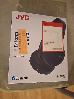 JVC HA-S35BT-A Foldable Bluetooth On-Ear Headphones Blue Indigo Deep Bass LQQK ! • $15.96