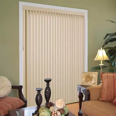 Room Darkening Vertical Blind Kit For Sliding Door Window 78 In. X 84 Inch Khaki • $150.08