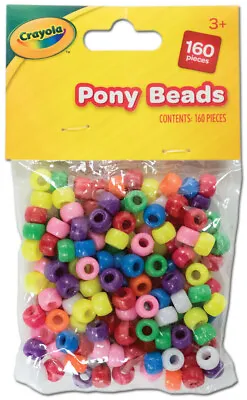 Children Kids Art  Craft Crayola Pack Of 160 Pony Beads • £2.75