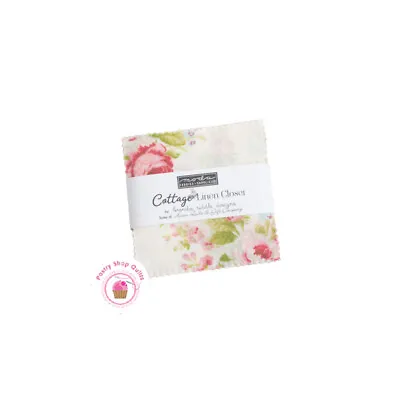 Moda COTTAGE LINEN B Riddle MINI-CHARM PACK 42- 2 1/2  Squares QUILT FABRIC  • $4.95