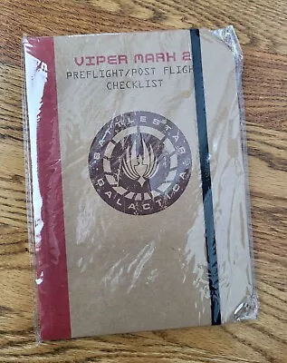 NEW BattleStar Galactica Viper Mark 2 Preflight Post Flight Checklist Notebook • $27.75