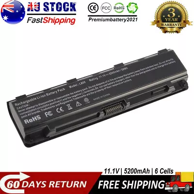 Replacement Battery For Toshiba PA5024U-1BRS Satellite PRO C850 L850 L870 M800 • $31.99