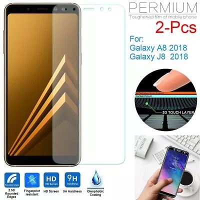 For Samsung Galaxy A8 /A8+ Plus /J8 2018 9H Tempered Glass Film Screen Protector • $4.03