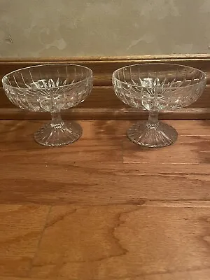 Mikasa Park Lane Set Of 2 Compote Dishes Fruit Bowls Dessert Nut 4  In Height • $41.99