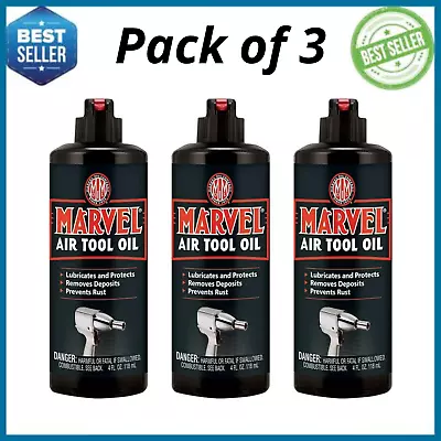 (Pack Of 3) Turtle Wax Marvel Mystery 53493 Air Tool Oil Lubricant 4 Oz • $12.99