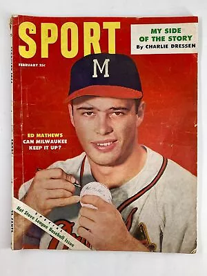 VTG Sport Magazine February 1954 Vol 16 Ed Matthews No Label • $17.95