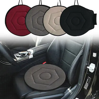360° Degree Car Rotating Seat Cushion Chair Swivel Mobility Aid Pad Home Office • £11.19
