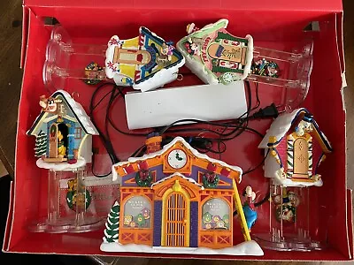 ‘93 Mr. Christmas Mickey's Clock Shop Set Animated Light Up Musical W/Box Works • $150