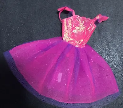 VINTAGE MATTEL 2000 Flying Butterfly BARBIE Doll Pink Tutu Dress ONLY • $12.50