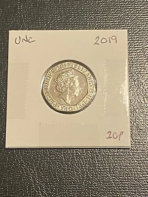 X1 - 2019 - UNCIRCULATED 20p Coin In White Holder From Sealed Bags • £1.29