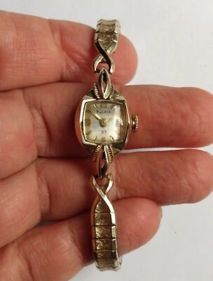 $86 • Buy Vintage BULOVA W 14K Solid Gold Case, 23J Mov't. 1960 Women's Watch, NOT RUNNING