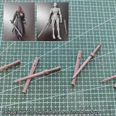 Unpainted 1/18 1/12 Weapon Sword For DIY 6  3.75  Action Figures • $16.14