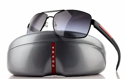 $499.95 • Buy RARE Genuine PRADA Lifestyle Linea Rossa Matte Black Sunglasses SPS 50L 1BO-3M1