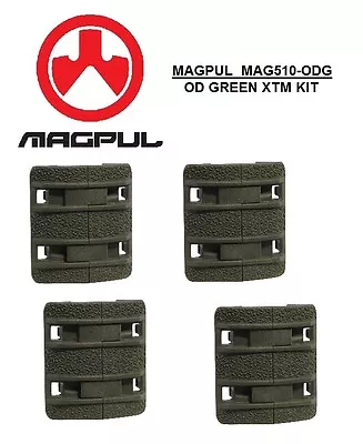 MAGPUL - MAG510-ODG Enhanced XTM OD GREEN Textured Rail Cover Kit - 4pcs - NEW • $12.49