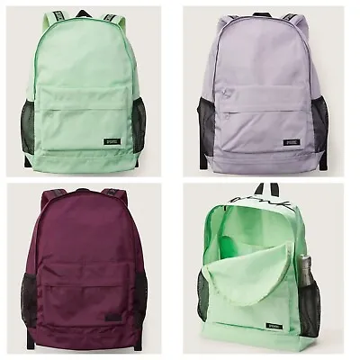 Victorias Secret PINK Collegiate Backpack NEW School Bookbag Green Maroon Purple • $39.99