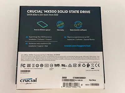 Crucial MX500 250GB 2.5” SSD • $29.99