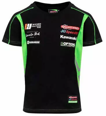 Official Quattro Plant Kawasaki Kid's Team T Shirt - 19QK-KT • £23.95