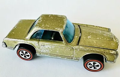 Hot Wheels Redline 1969 Mercedes Benz 280SL Olive W/ Tan Interior • $45