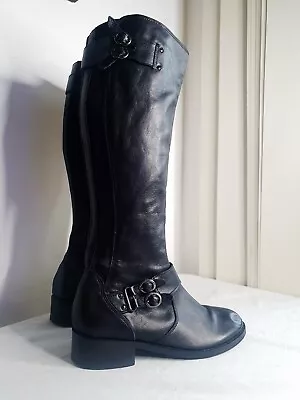 Miss Kg Real Leather  Knee High  Boots Size  4 • £20