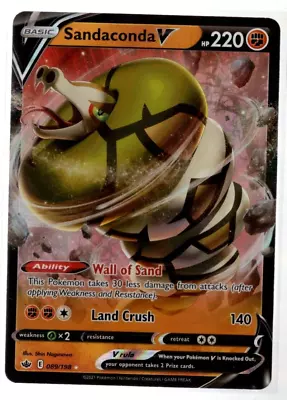 Sandaconda V 89/198 Ultra Rare Chilling Reign Pokemon TCG Near Mint • $1.59