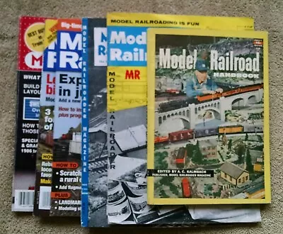 6 Lot Misc Model Railroad Magazines 1954 1959 2008 1986 1987 Railroader Trains • $9