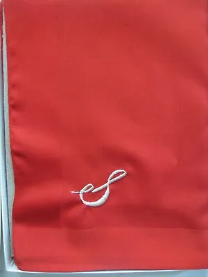 Woman’s Scarf Accessory Street Red Monogram Intital “S” Made In Italy -NIB Vtg • $7.99
