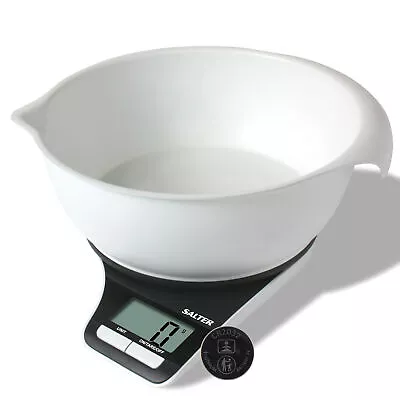 Salter Digital Kitchen Scale Mixing Bowl Jug 1.2 L Easy Pour For Baking/Cooking • £19.99