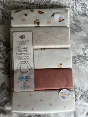 £7 • Buy Baby Girls Long Sleeved Vests 5 Pack New 3-6 Months 
