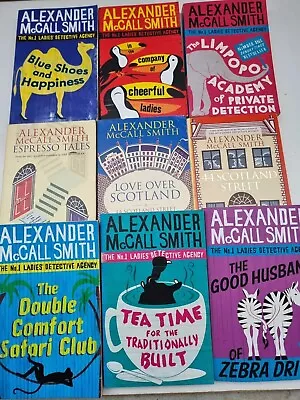 Alexander McCall Smith Detective Books X 9 Preowned Paperback M24 • $36.95