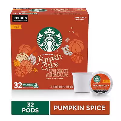 Starbucks Flavored K-Cup Coffee Pods — Pumpkin Spice For Keurig Brewers — 1 Box • $24.48