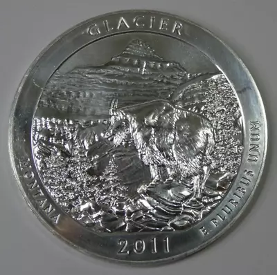 2011 Glacier Montana America The Beautiful ATB 5oz .999 Fine Silver Quarter Coin • $199.99