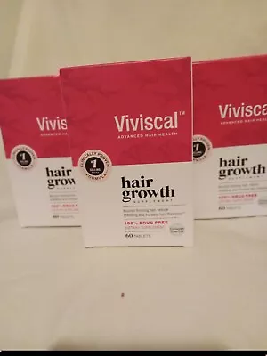 Viviscal Advanced Hair Health Supplement 60 ×3 180 Tablets For Woman Ex 01/25 • $67.99