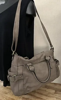 Merona Light Beige Double Handle Handbag Adjustable Shoulder Strap • $22.75
