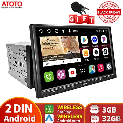 ATOTO S8 Pro 10in Double Din Car Stereo Radio Wireless Carplay/Android Auto2xBT • $101.15