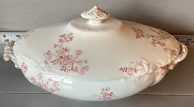 Antique T&R  Boote Royal Semi-Porcelain Engadine Covered Serving Dish England • $40
