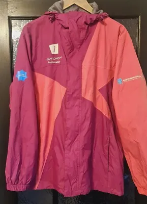 2012 Olympics Memorabilia London Rain Jacket Ladies Size Large Pink/purple • £29.99