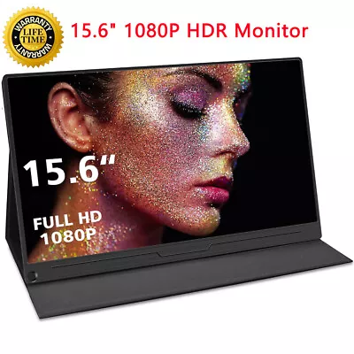 Portable Monitor 15.6  PC Display Screen IPS 1080P FHD TYPE-C HDMI Dual Speakers • $149.99