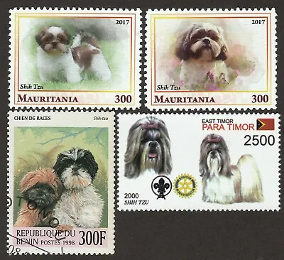 £4.34 • Buy SHIH TZU ** Int'l Dog Postage Stamp  Art Collection ** Unique Gift Idea **
