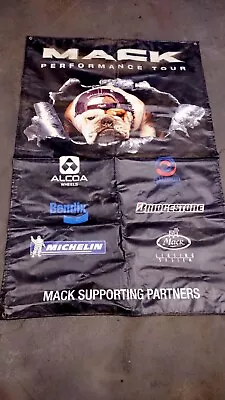 Vintage Mack Truck Performance Tour Banner LARGE Michelin Alcoa Bridgestone  • $89.99