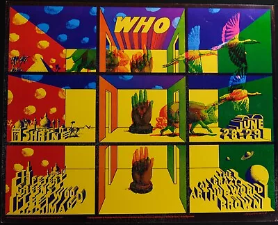 Victor Moscoso The Who 1968 Los Angeles Shrine Concert Poster • $2100