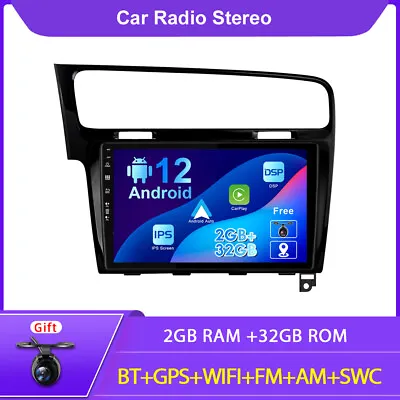 $168.99 • Buy 2 Din Car Radio Player Android 12 For VW Golf 7 (2013-2019) Carplay GPS DAB BT