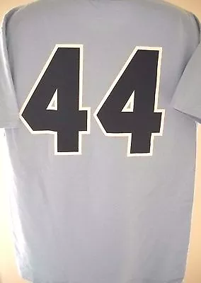 Hank Aaron Atlanta Braves Number 44 Unisex Adult Large ( L ) Powder Blue T-shirt • $16.99