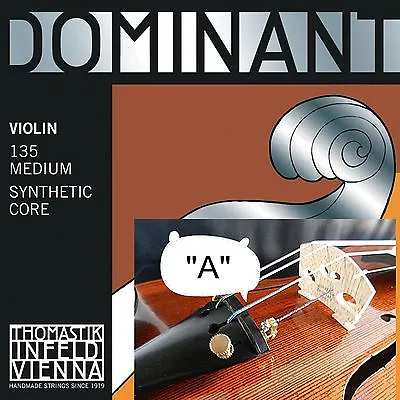 $15.95 • Buy *Dominant 4/4 Size Violin Strings -Single A String ( OEM Packing For Best Price)